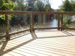 Riverside decking